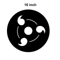 Naruto Sharingan Shape 3D Led Wall Lamp , Sharingan wall Lame for gaming room decor, Gamming Room decor , Home Decor Naruto Fans. 