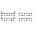 4 Pcs Screwdriver Holder Pegboard Multi-Tool Holder Accessory Pegboard Accessories Multi-Ring Tool Holder for Pegboard. 