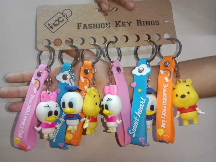 Super Cartoon Keychain with strap-Premium quality Silicon keychain