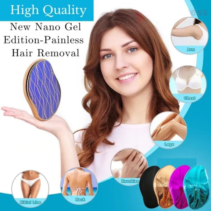 Crystal Hair Remover for Women and Men, Magic Hair Eraser Painless Exfoliation Magic Hair Removal Tool, Crystal Hair Remover for Arms Legs Back