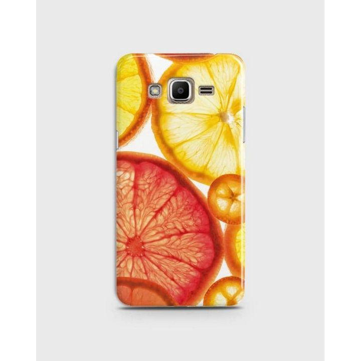 Samsung J320 J3 2016 Cover 3d Hard case Orange Slice Print - 1cover2127