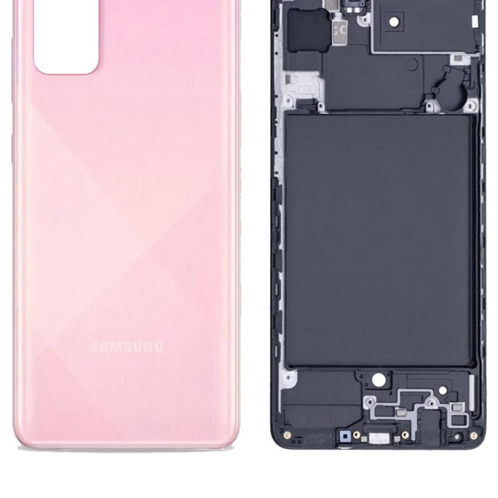 Samsung Galaxy A71 Rear Complete Body Casing Housing Replacement For Samsung Galaxy A71 - Pink