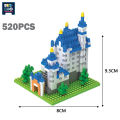 UKBOO Micro World Famous Architecture Model Building Blocks The Clock Eiffel Tower Mini Bricks Toys for Children Home Decoration. 