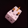 EURO 13A Flat 3 Pin Multi Plug & Socket with Fuse Protection. 