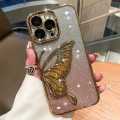 Butterfly Glitter Case with Camera borders for iPhone 11/11 Pro/11 Pro Max/12 Pro/12 Pro Max/13 Pro Max/14 Pro Max/15/15 Pro/15 Pro Max. 