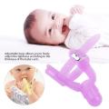 2colors Adjustable Thumb Sucking Finger Protector Silicone Biting Teether for Babies Infant. 