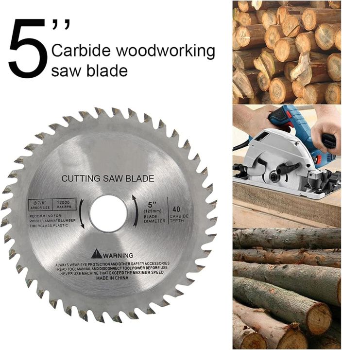 TCT Super Cut 5-Inch 40 Teeth Professional Circular Saw Blade for ...