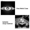 LouisWill Women's Fashion Double Calendar Diamond Waterproof Steel Band Watch Thin Strap Watch Diamond Dial Watches 30M Waterproof Wristwatch Quartz Movement. 