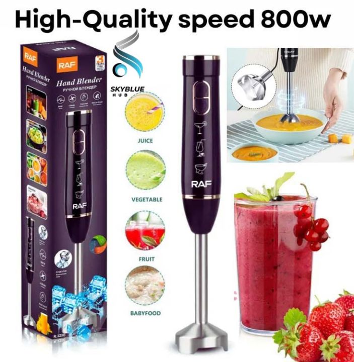 Hand Blender Mixer 800W Chopper Mixer Bowl Egg Whisk & Beaker- Coffee Beater - Beater Machine For cake - Meat Chopper Stainless Steel