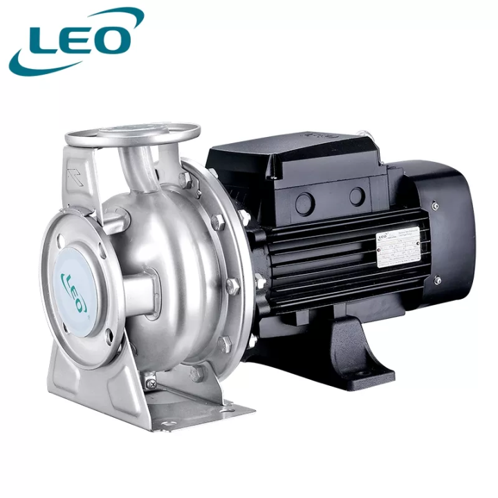 LEO XZS-65-50-160/75 , 7500 WATT / 10 HP , CLEAN WATER STAINLESS STEEL HEAVY DUTY CENTRIFUGAL PUMP FLANGE TYPE  , 380V~400V THREE PHASE , SIZE :- 2 1/2 " x 2 " , EURPEON STANDARD