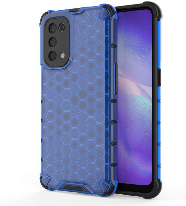 O-Lonnie for Oppo Reno 5 Back Cover Hard Shockproof Honeycomb Phone Case