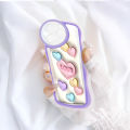 FELMYST Case For Realme C21 Hot Ins Cute Love Heart Mobile Phone Casing Shockproof Soft Back Cover for Girl. 