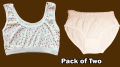 Pack of 2 (Small Underwear + blows ) - 100% Comfy Cotton Underwear + Blows for Girls/Women - Pack of 2. 