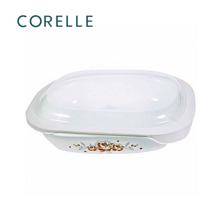 CORELLE® 1.89L Oblong Baking Dish w/ Plastic Lid