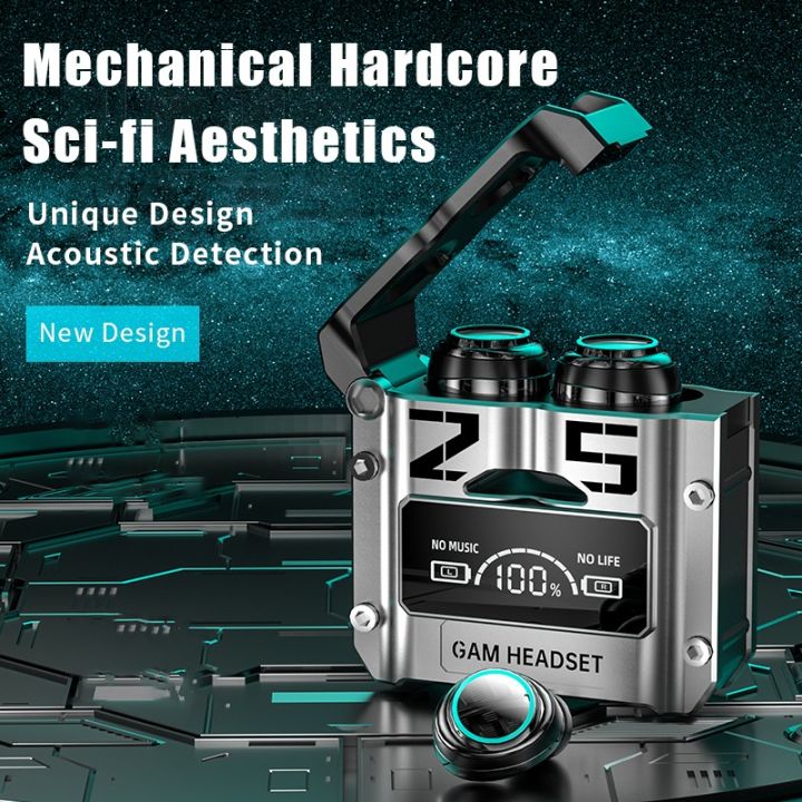 K89 mechanic style wireless headphones Bluetooth 5.3 headset AI touch in ear earbuds sports game no delay earphone with mic