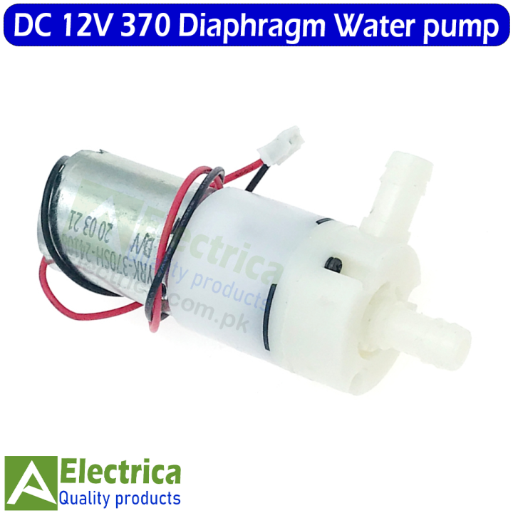 DC 12V 370 Diaphragm Water pump Self Priming Pump by Electrica