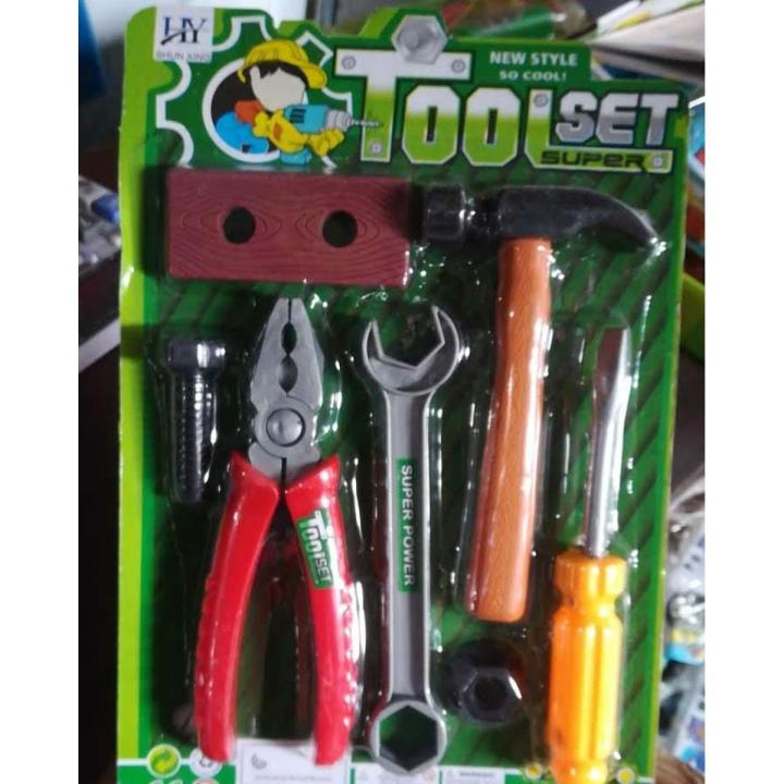 Super Tool Set, Plastic Toy Tool Kit Set For Kids