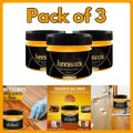 Pack of 3 Beeswax Furniture Polish (85g Each) – Natural Wood Seasoning Wax for Furniture Care, Shine & Protection | Traditional Beeswax Polish & Cleaner for Wooden Furniture, Floor, Décor & More | Wood Moisture Guard | Thing Station. 