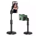 Mobile Stand For Smartphone Round Base Retractable Mobile Phone Holder Desktop Stand. 