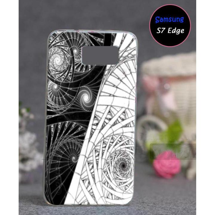Samsung S7 Edge Pouch Cover - Floral Soft Back Cover Case for Samsung S7 Edge