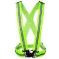 Green Adjustable Safety Tools DIY Visibility Reflective Vest Waistcoat For Cycling Running. 