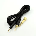 Replacement 2M Jack Plug 6.35MM Adapter Audio Cable for Shure SRH440 840 940 for PHILIPS SHP9000 SHP8900 Headphones - black. 