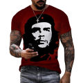 2025 New 3D Che Guevara Graphic T Shirt For Men Clothing Harajuku Fashion T-Shirts Leisure O-neck Short Sleeve Pullover Summer Loose Tops. 