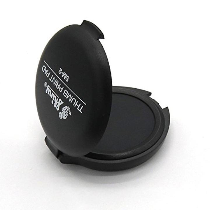 Shiny Pocket Size Fingerprint Thumb Ink Pad with Special Water Prof Ink for Notary Supplies Identification...