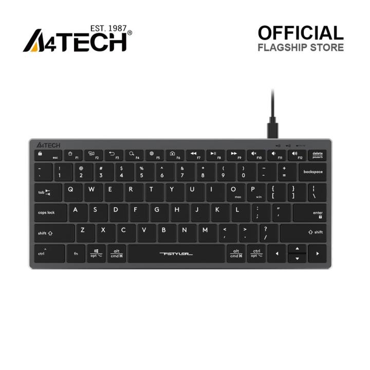 A4tech%20Fstyler%20FX51%20Scissor%20Switch%20Compact%20Wired%20Keyboard%20-%20Detachable%20USB%20C%20Cable%20-%20Portable%20-%20Thin%20&%20Lightweight%20-%20Ultra%20Slim%20Keycaps%20-%20Multimedia%20FN%20Keys%20-%20For%20PC/Laptop/Mac%20-%20Image%202
