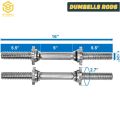 Dumbbell Rods, Solid Iron Rod Curl Bar Collars Dumbbell Handle, Body Building Dumbbell Rod, Pair of Steel Rod, Dumbbell Weight Bar Iron Rod Fitness Exercise Home Gym. 