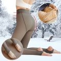 Thermal Stockings Woman Fleece Tights Polar Lining Stockings Warm Winter Tights Insulated Women's Pantyhose Transparent Leggings. 
