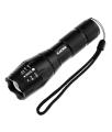 High-Intensity Zacro 1000 Lumen T6 LED Flashlight – Premium Metal Torch, Water-Resistant & Super Strong Telescopic Zoom, 5 Lighting Modes, Tactical Design for Camping, Hiking, Emergencies & Outdoor Adventures – Dual Powered Rechargeable 18650/ AAA battery. 