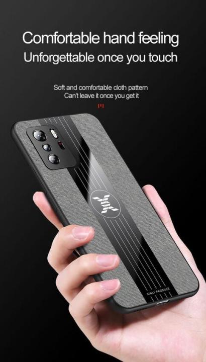 icasecover%20for%20Xiaomi%20POCO%20X3%20GT%20Black%20Hard%20Case%20Hybrid%20Shockproof%20Fabric%20Silicone%20Splicing%20Color%20Car%20Magnetic%20Ring%20Buckle%20Back%20Cover%20-%20Image%207