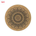 Beautifully crafted coasters Coasters set Vibrant colored coasters Eco-friendly wooden coasters Decorative drink coasters Nordic design coasters Creative design coasters  cork coasters Wooden mandala. 