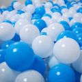 40 White and Blue Balloons For Birthday - Anniversary Balloons Decoration Blue White Balloons For Baby Shower Decoration. 