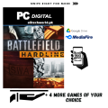 Battlefield Hardline Digital Deluxe Edition Game And + 4 More Games For PC. 