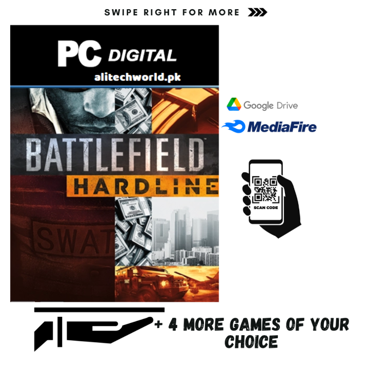 Battlefield Hardline Digital Deluxe Edition Game And + 4 More Games For PC