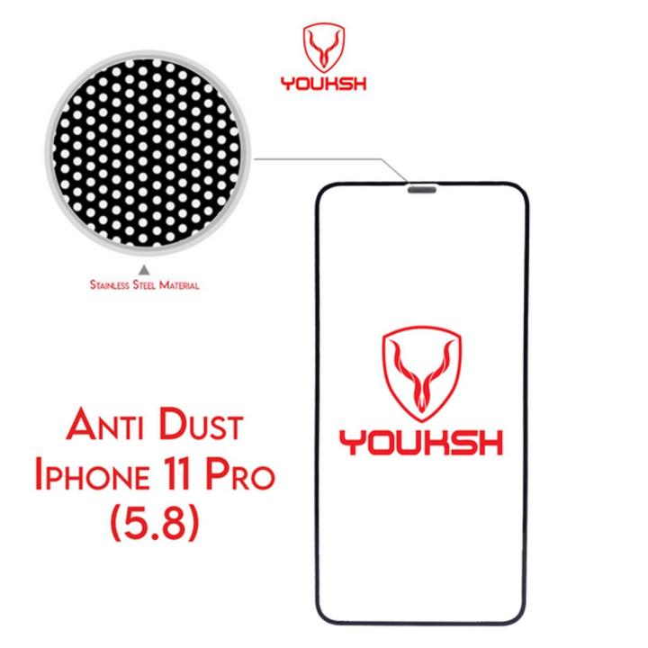 Apple iphone 11 Pro - Youksh Anti Dust Glass Protecto With Installation kit
