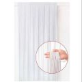 White Foil Curtain Fringe (7 ft X 4 ft). 