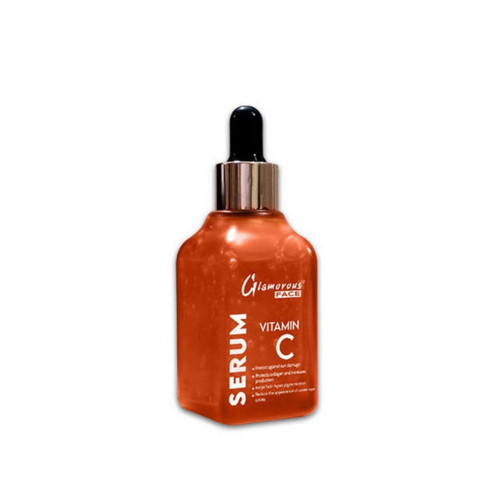 Glamorous Face Vitamin C Face Serum 30 ml, Daily Anti Aging Formula for Face & Skin - Even Skin Tone - Reduce Appearance Of Wrinkles, Dark Circles, Fine Lines, Sun Damage - Boost Collagen.
