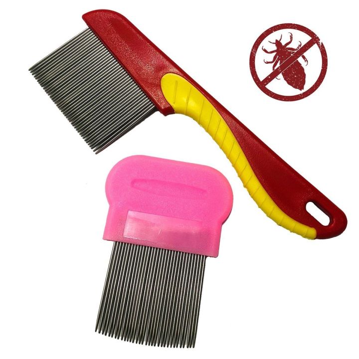 Pack of 2 - Lice Comb Large Stainless Steel