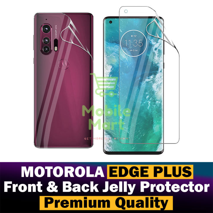 Motorola Edge Plus Front & Back Hydrogel Soft Film jell Protector Sheet For Motorola Edge Plus