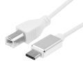 USB Type B Midi Cable To Type C Connector, Adapter Cable, Piano Audio Cable. 