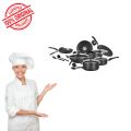SONEX Non Stick Cookware set Gift pack -Mega Super Gift PackWith Glass Lid 18 Pcs Shadi Set - Fry Pan- Cooking Wok - Sauce Pan - Cooking Handi x3 - Tawa & Spoons. 