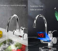 Adjustable Electric Kitchen Faucet with Instant Heating - Hot & Cold Temperature Control Tap and Warm Water Heater. 