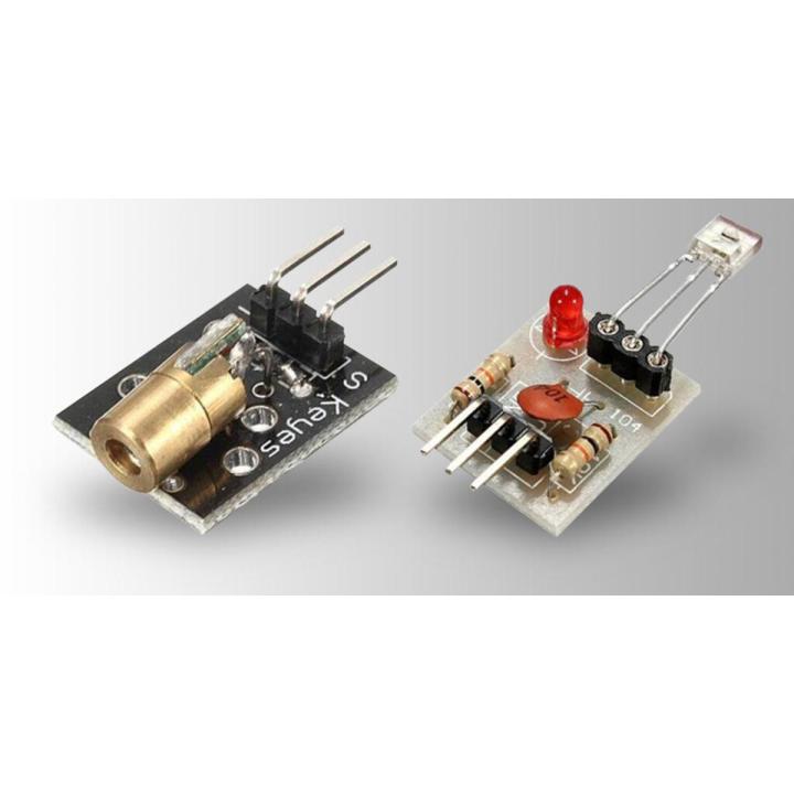 5V Laser Sensor Module For Arduino AVR(KY-008 Laser Transmitter +Laser Receiver Sensor Module Non-modulator Tube)