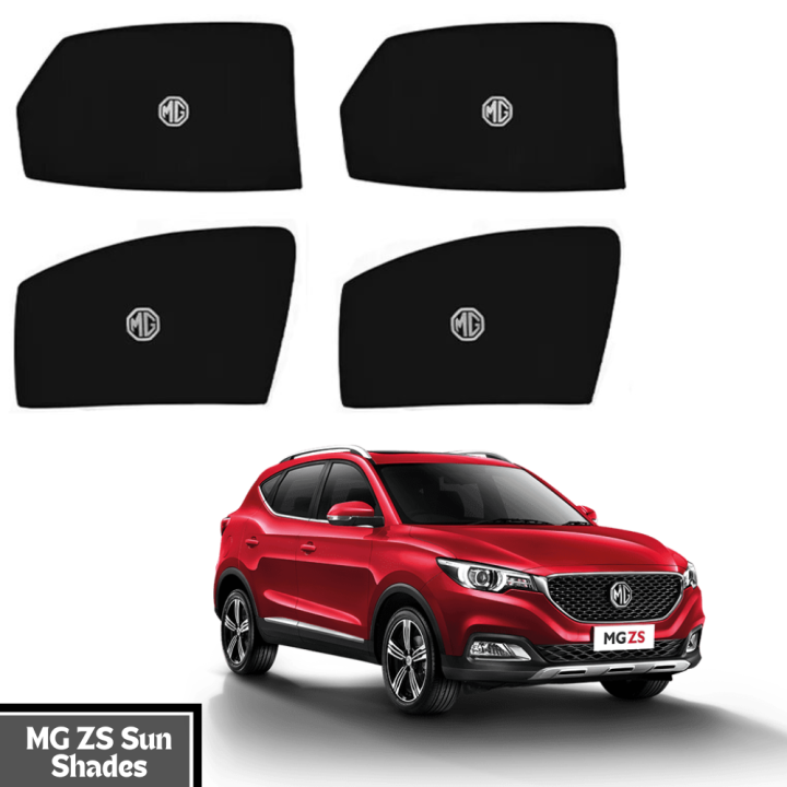 High Quality MG ZS Car Window shades | Sun shades fabric | Car black sun shades window with logo