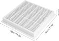 Pool System Flat Pool Square Main Drain Cover, Anti-Suction Safe Pool Drain Cover, Sturdy and Reliable Swimming Pools Accessories White,. 