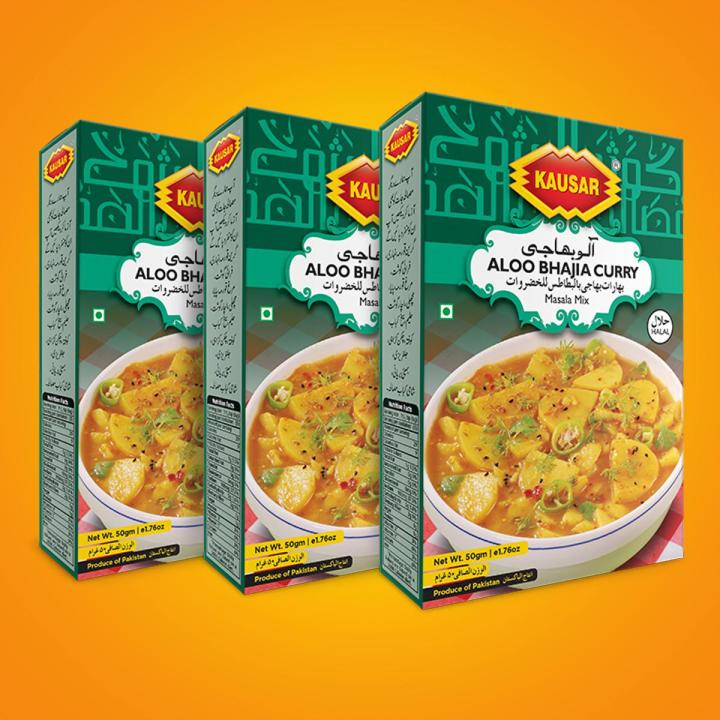 KAUSAR Aloo bhajia curry Masala - Pack of 3
