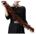 Elastic Frill Hair Extension - Black. 
